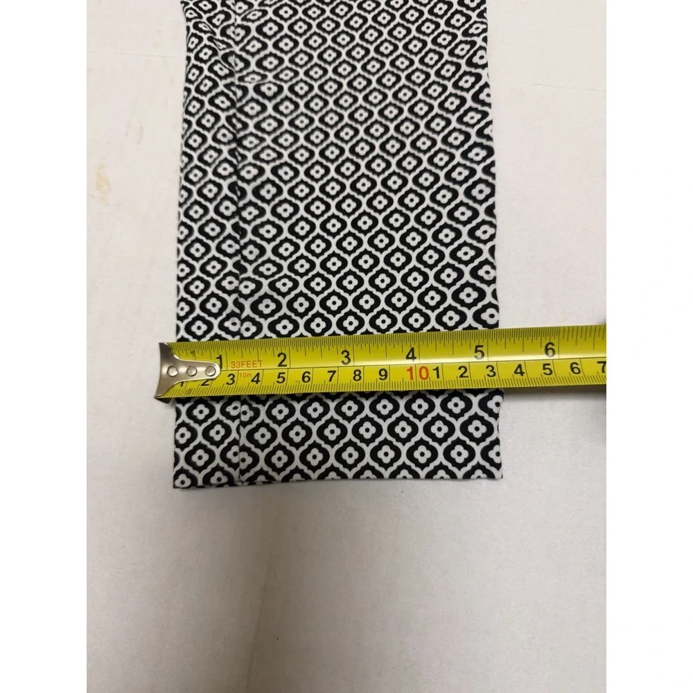 Michael Kors pull-on pants leggings white/black patterned, women's‎ medium